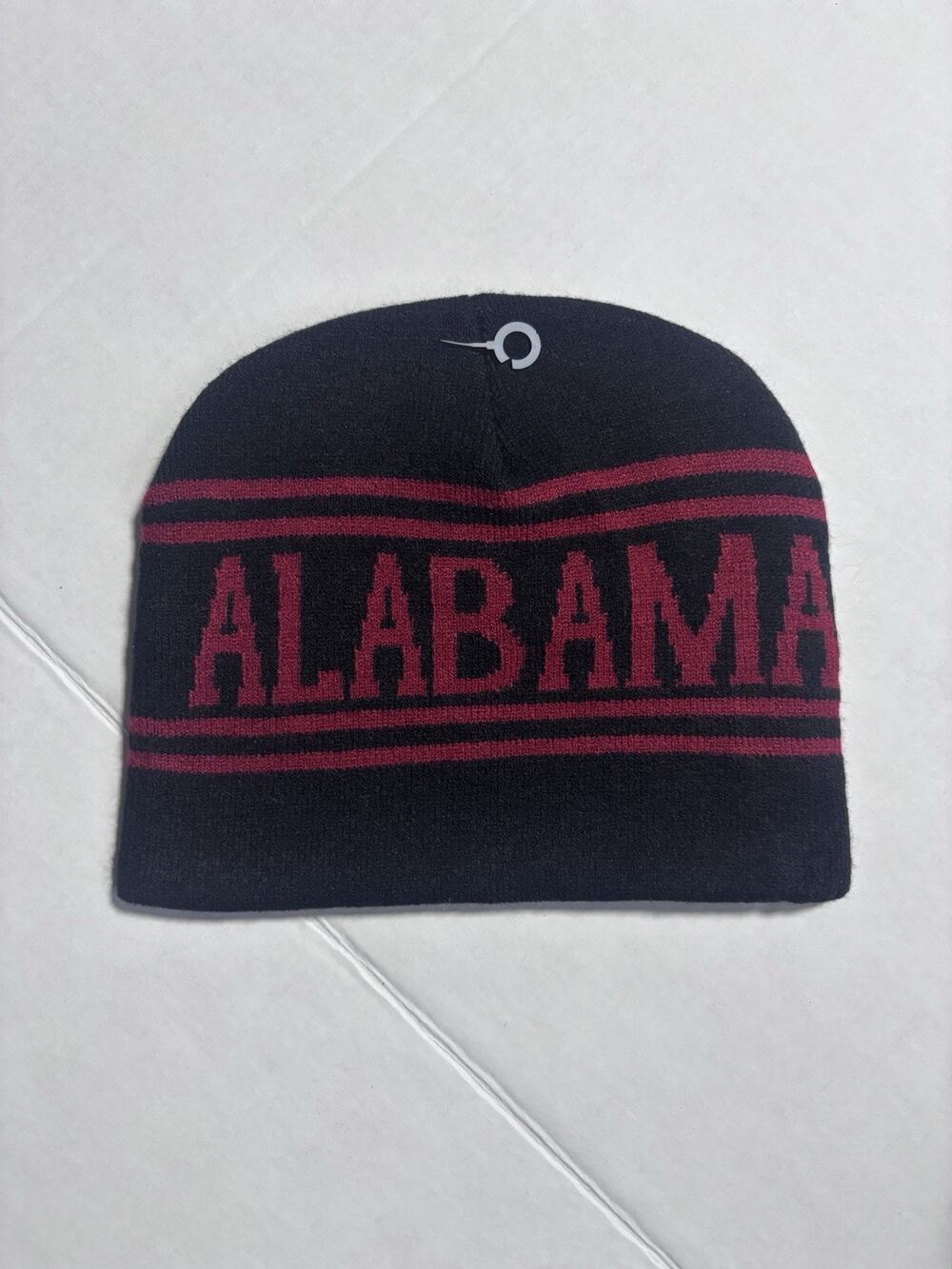 Alabama Crimson Tide Beanie Black Red Knit Hat NCAA Bama
